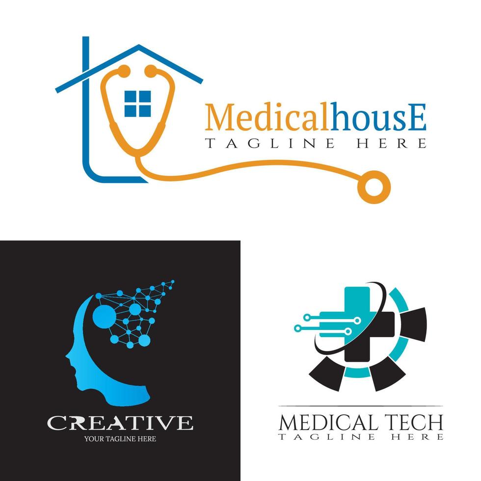 medisch zorg icoon of logo voor apps of websites vector