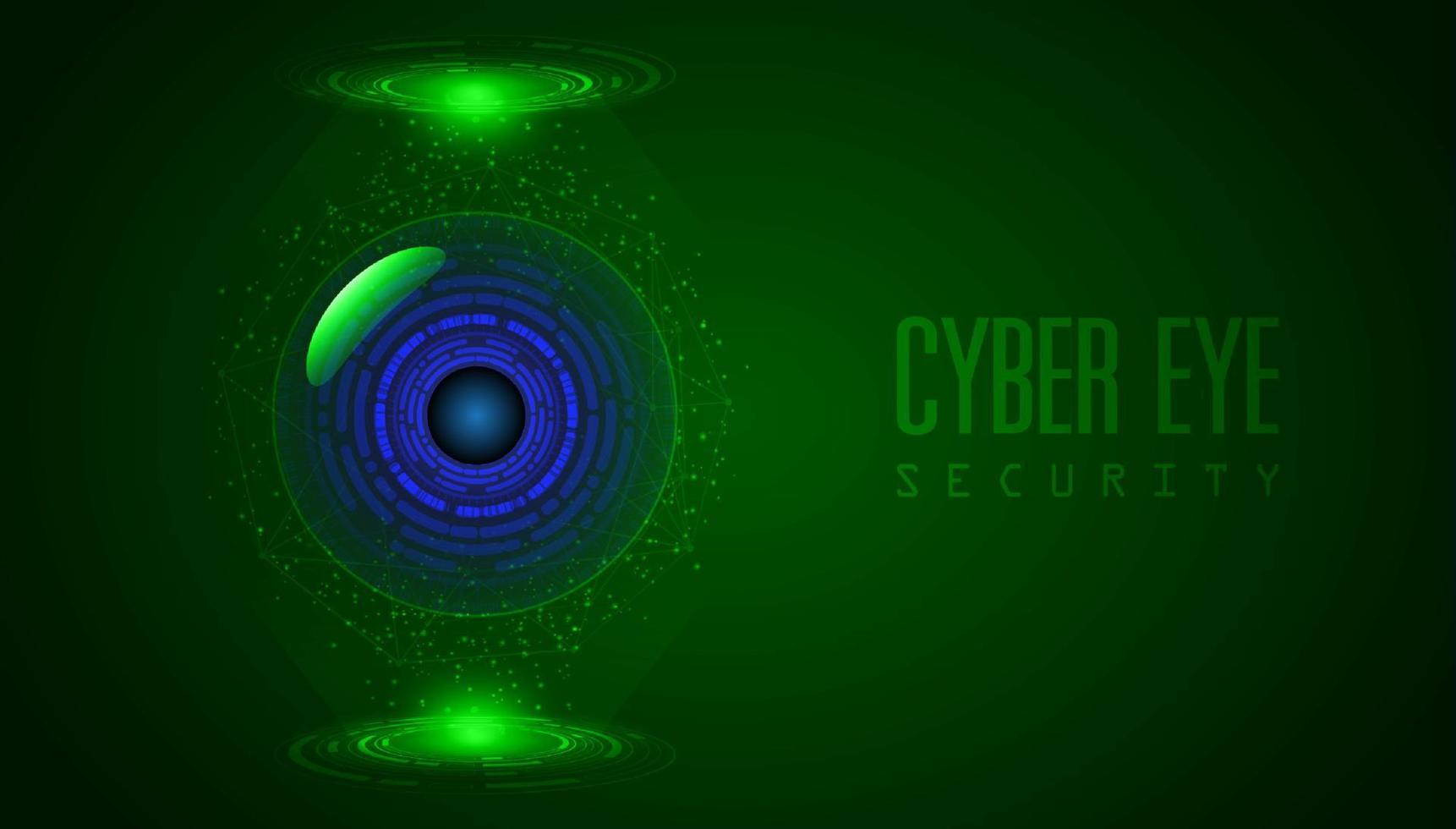 modern cyberveiligheid technologie achtergrond met oog vector