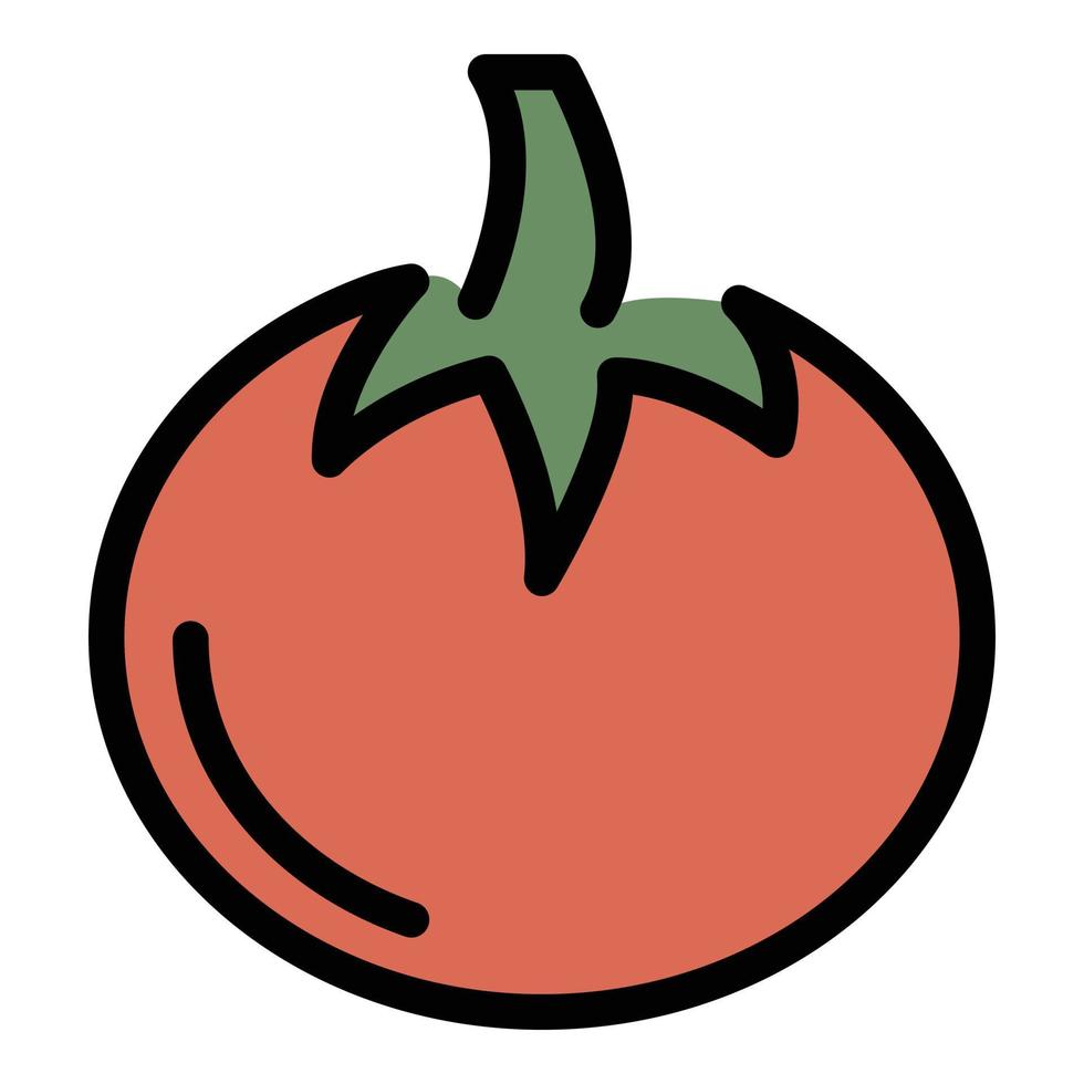 vers tomaat icoon kleur schets vector