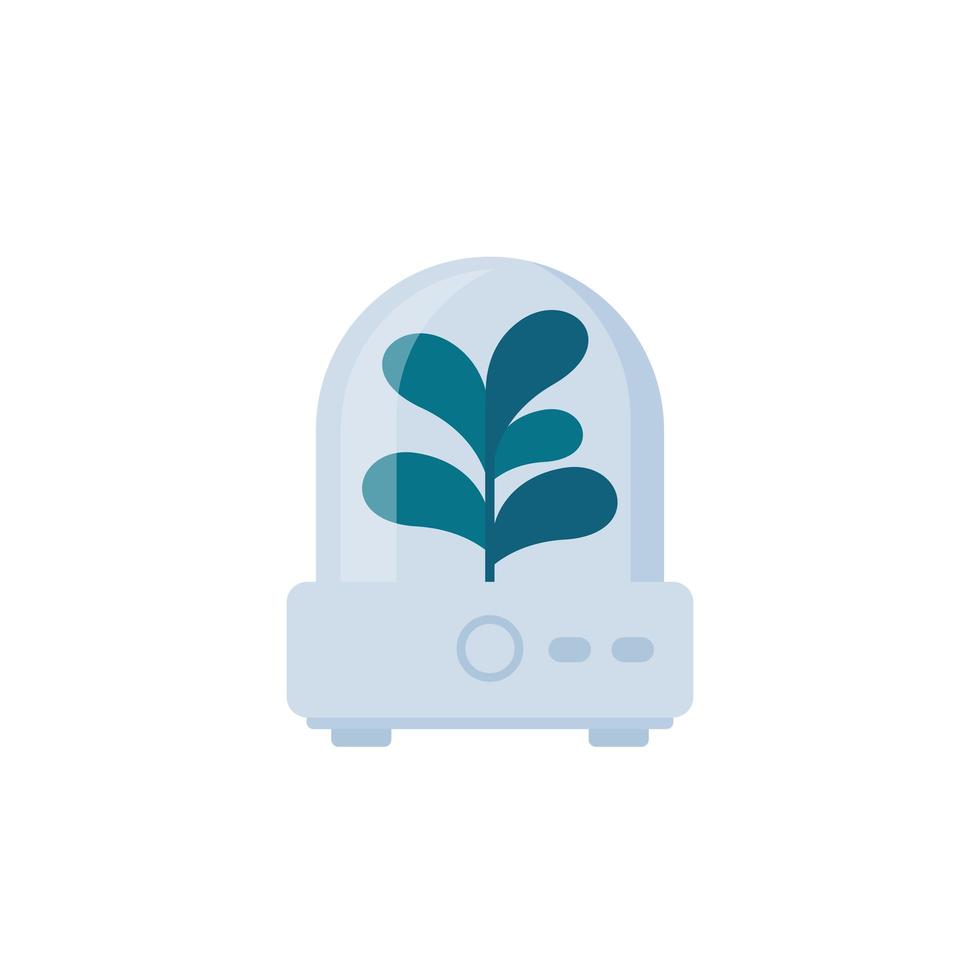 incubator met plant vector pictogram
