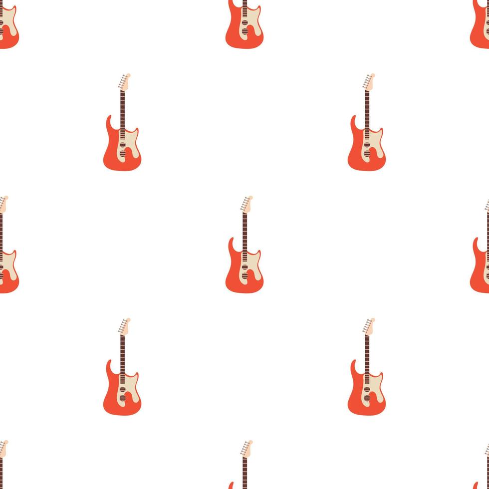 klassiek rots gitaar patroon naadloos vector