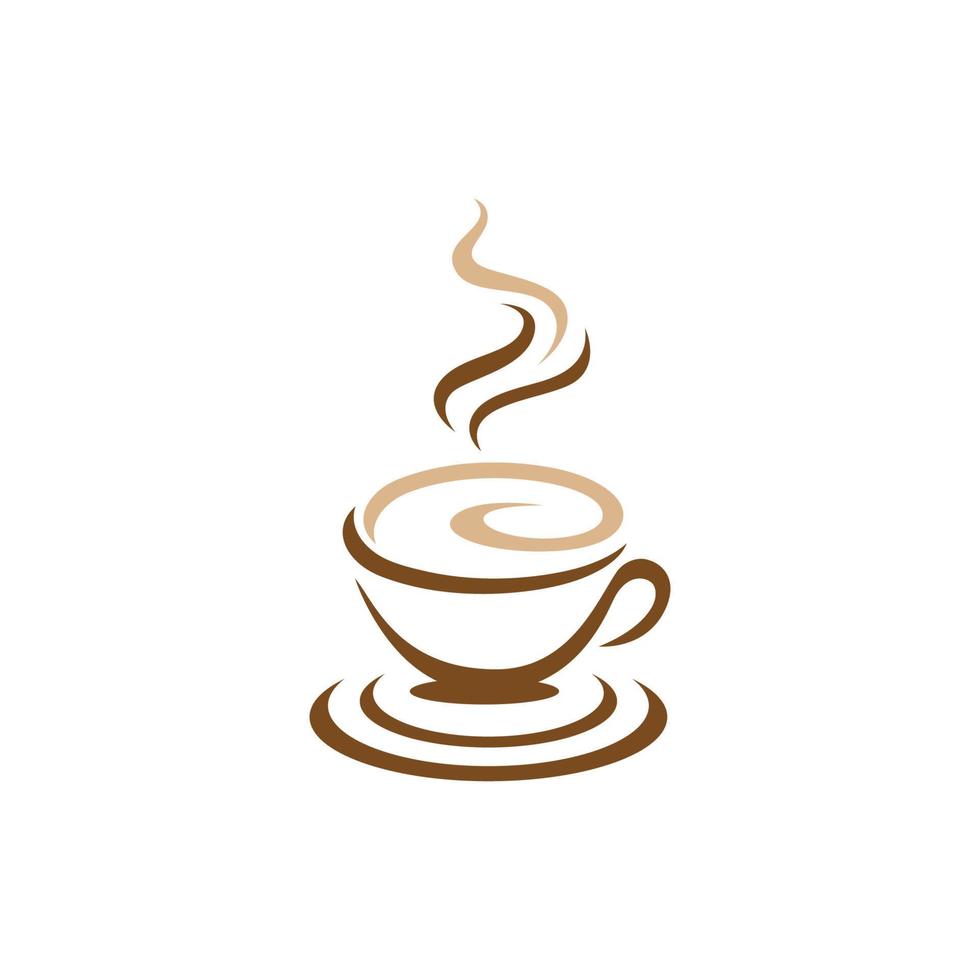 koffiekopje logo sjabloon vector