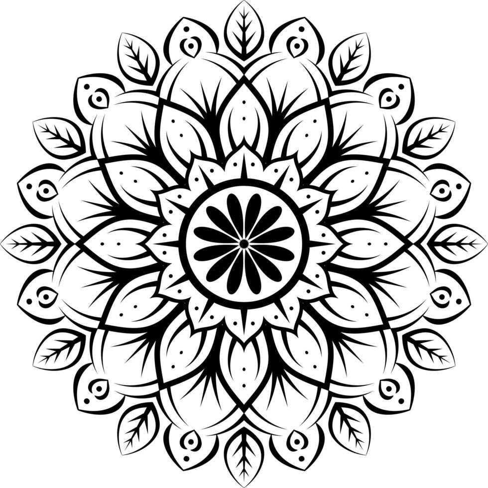 vrij bloemen mandala kleur Pagina's vector bestanden