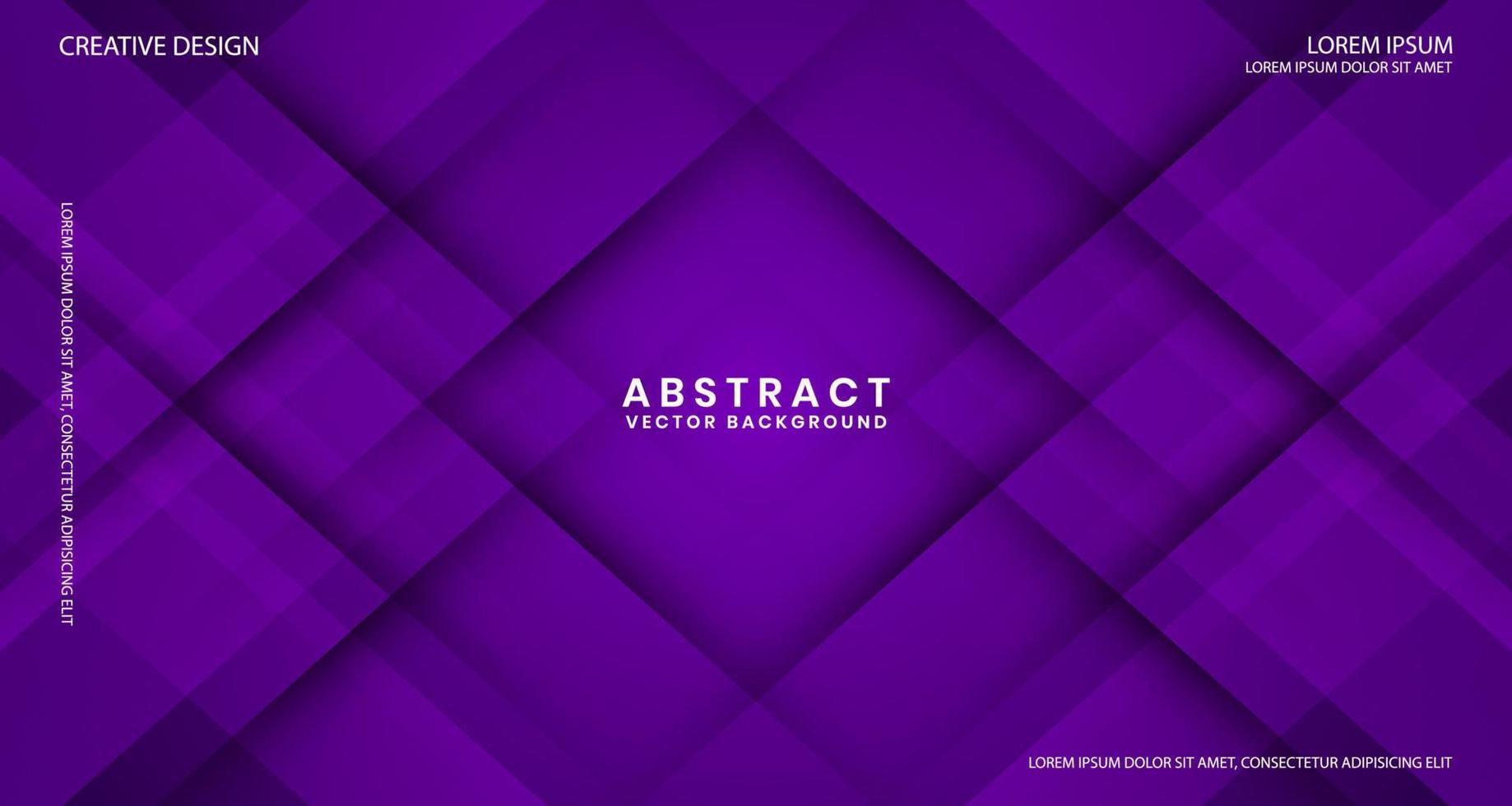 3d Purper techno abstract achtergrond overlappen laag Aan donker ruimte met lijnen effect decoratie. grafisch ontwerp element uitknippen stijl concept voor banier, folder, kaart, brochure omslag, of landen bladzijde vector