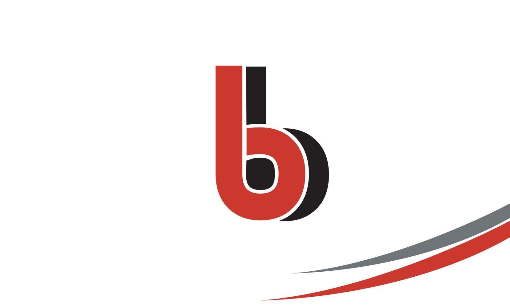 alfabet brieven initialen monogram logo bb vector