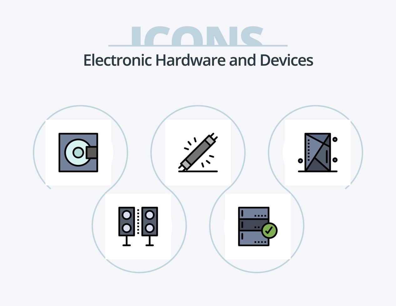 apparaten lijn gevulde icoon pak 5 icoon ontwerp. mixer. dj. controleren. apparaten. geluid vector