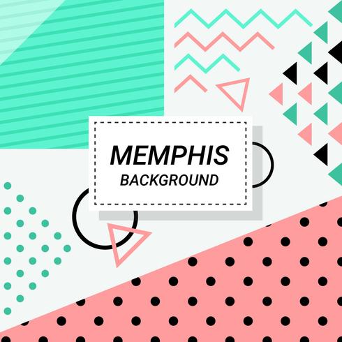 Abstracte Memphis achtergrond vector
