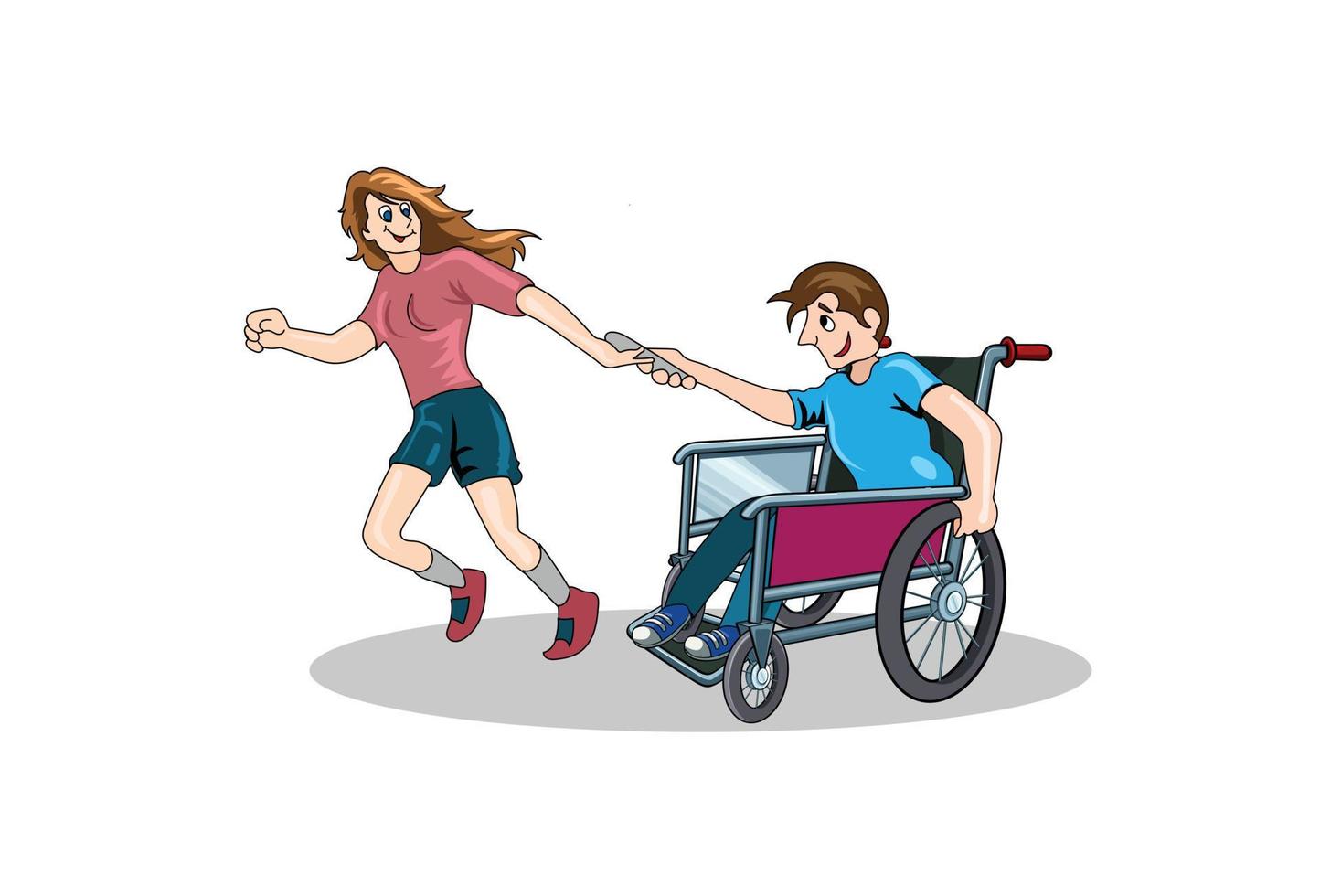 Internationale dag van mensen met handicaps vector illustratie