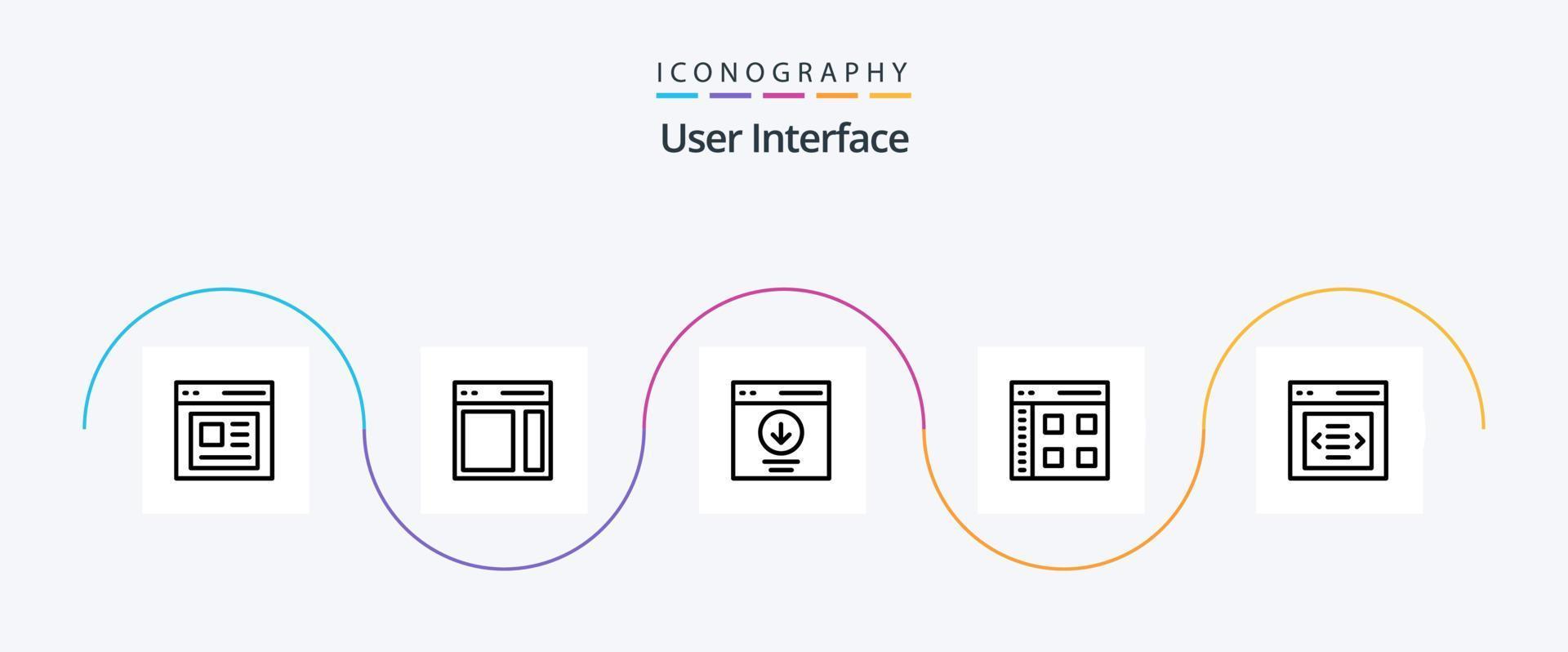 gebruiker koppel lijn 5 icoon pak inclusief koppel. app. zijbalk. gebruiker. koppel vector