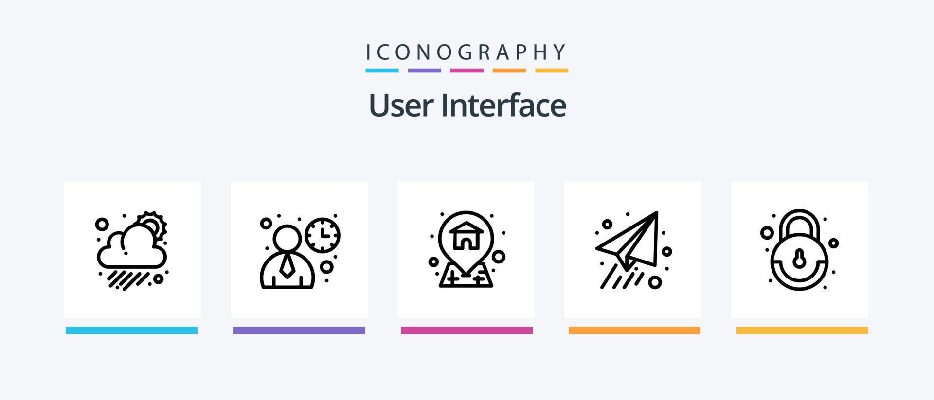 gebruiker koppel lijn 5 icoon pak inclusief . opslag. gebruiker. map. gebruiker. creatief pictogrammen ontwerp vector