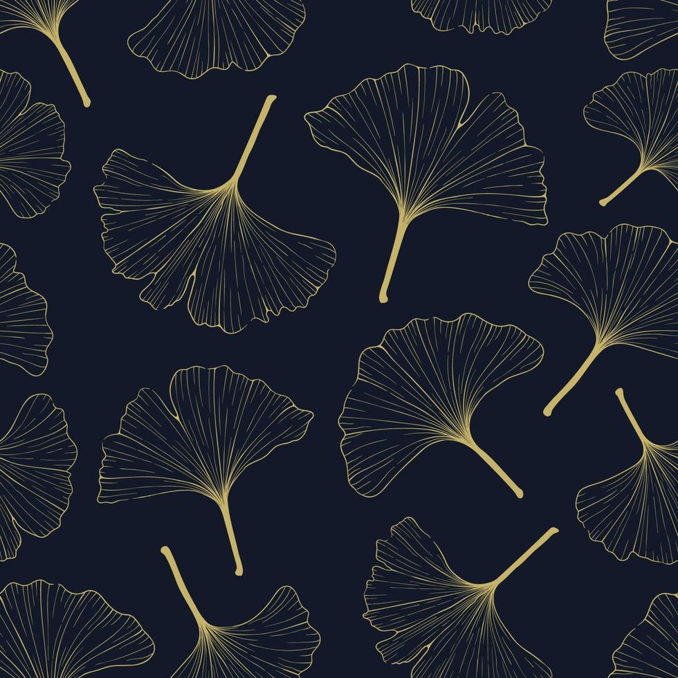 ginkgo verlaat patroon. vector