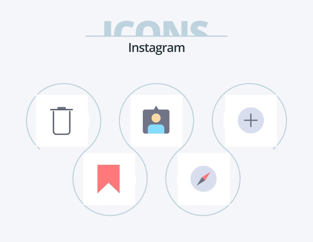 instagram vlak icoon pak 5 icoon ontwerp. . toevoegen. instagram. twitteren. instagram vector