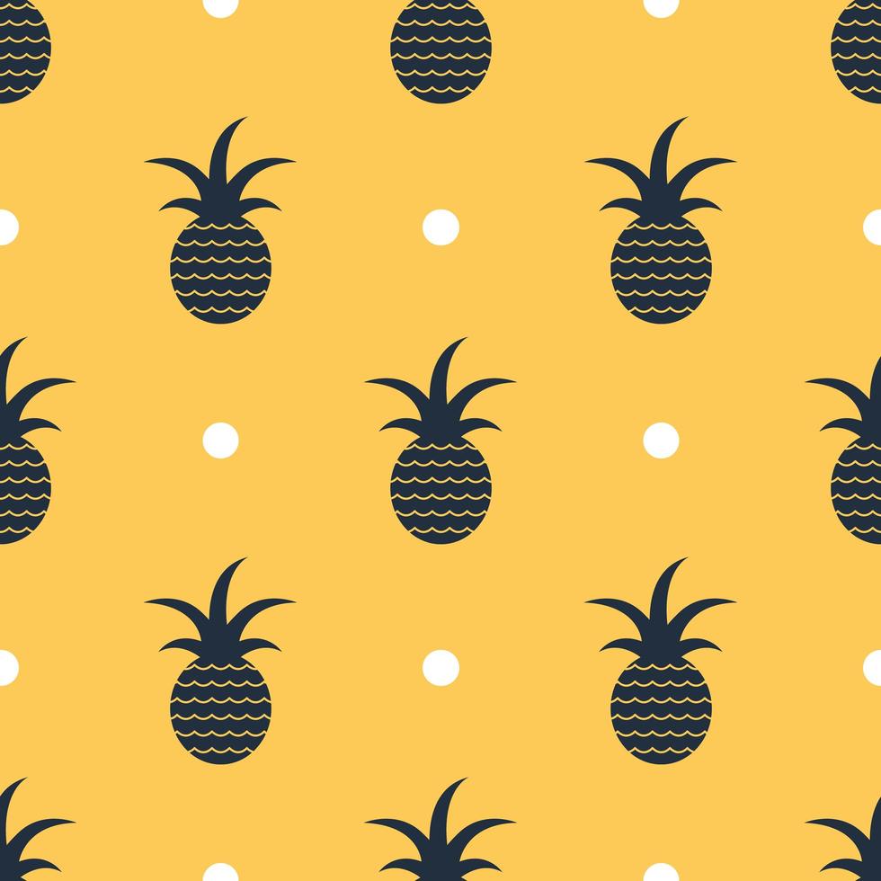 naadloze ananas patroon achtergrond, vector. vector