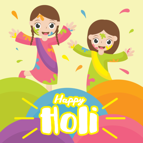 Gelukkige Holi Vector