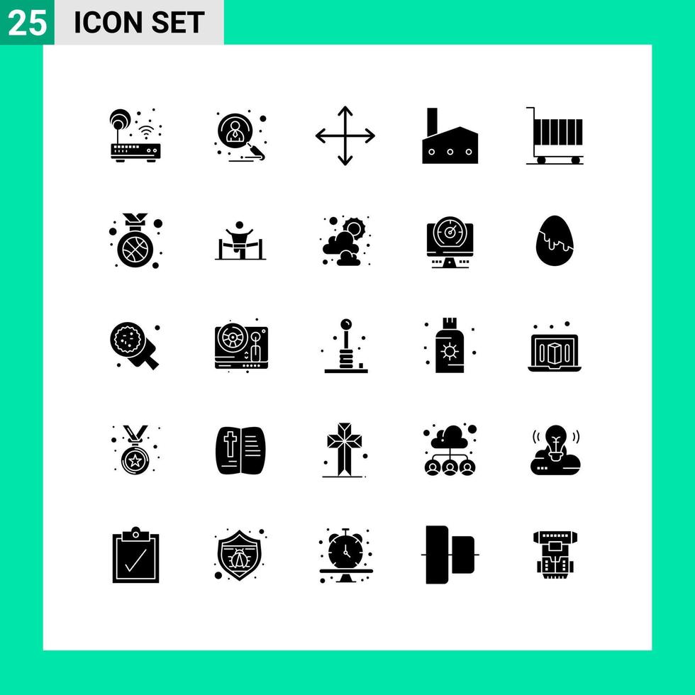 voorraad vector icoon pak van 25 lijn tekens en symbolen voor industrie fabriek schoorsteen werving fabriek navigatie bewerkbare vector ontwerp elementen