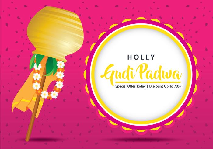 Gudi Padwa Festival Illustratie vector