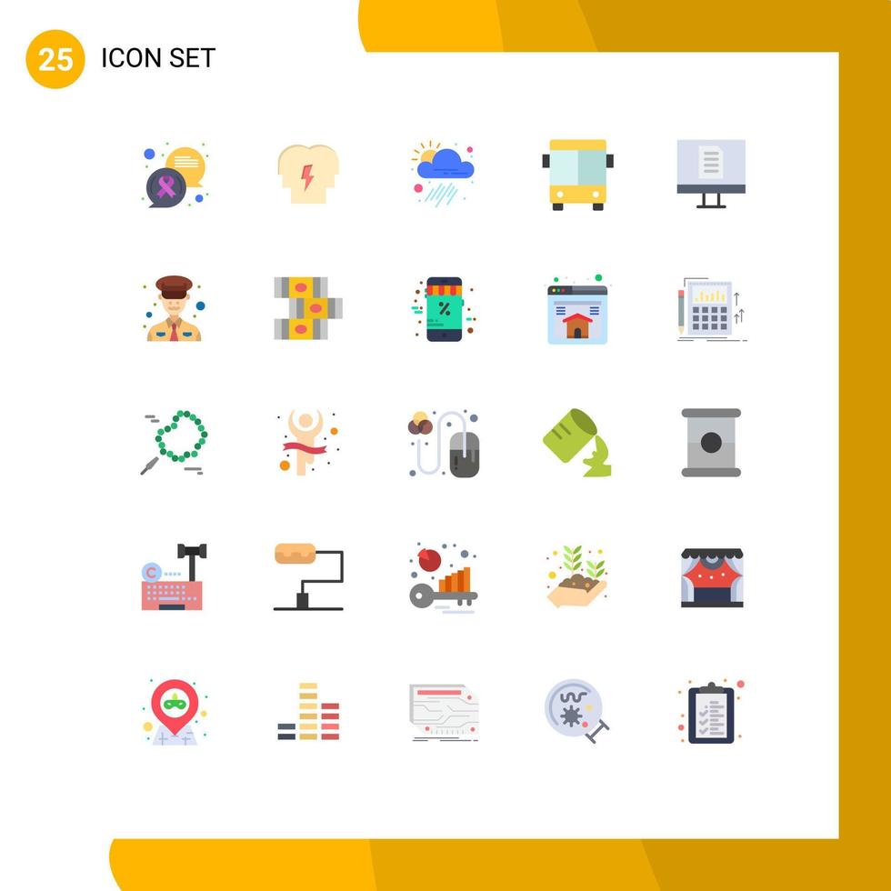 gebruiker koppel pak van 25 eenvoudig vlak kleuren van document voertuig app vervoer auto- bewerkbare vector ontwerp elementen