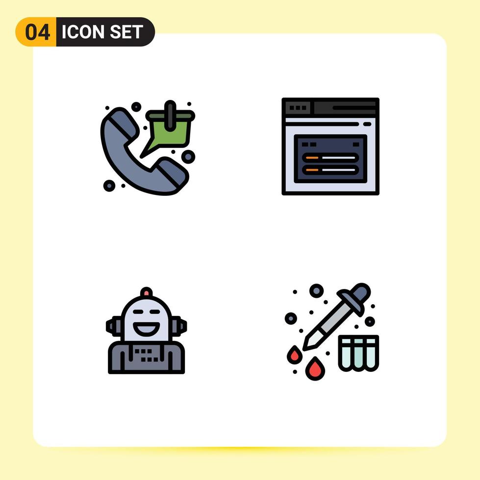 4 creatief pictogrammen modern tekens en symbolen van zak android uitverkoop bladzijde emotie bewerkbare vector ontwerp elementen