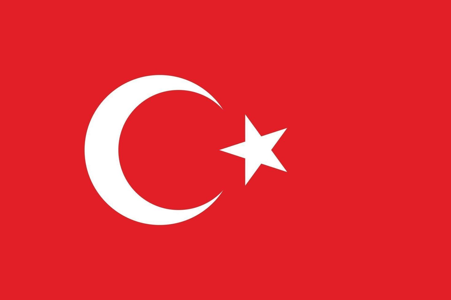 vlag van turkije vector isoleren banner afdrukken plat