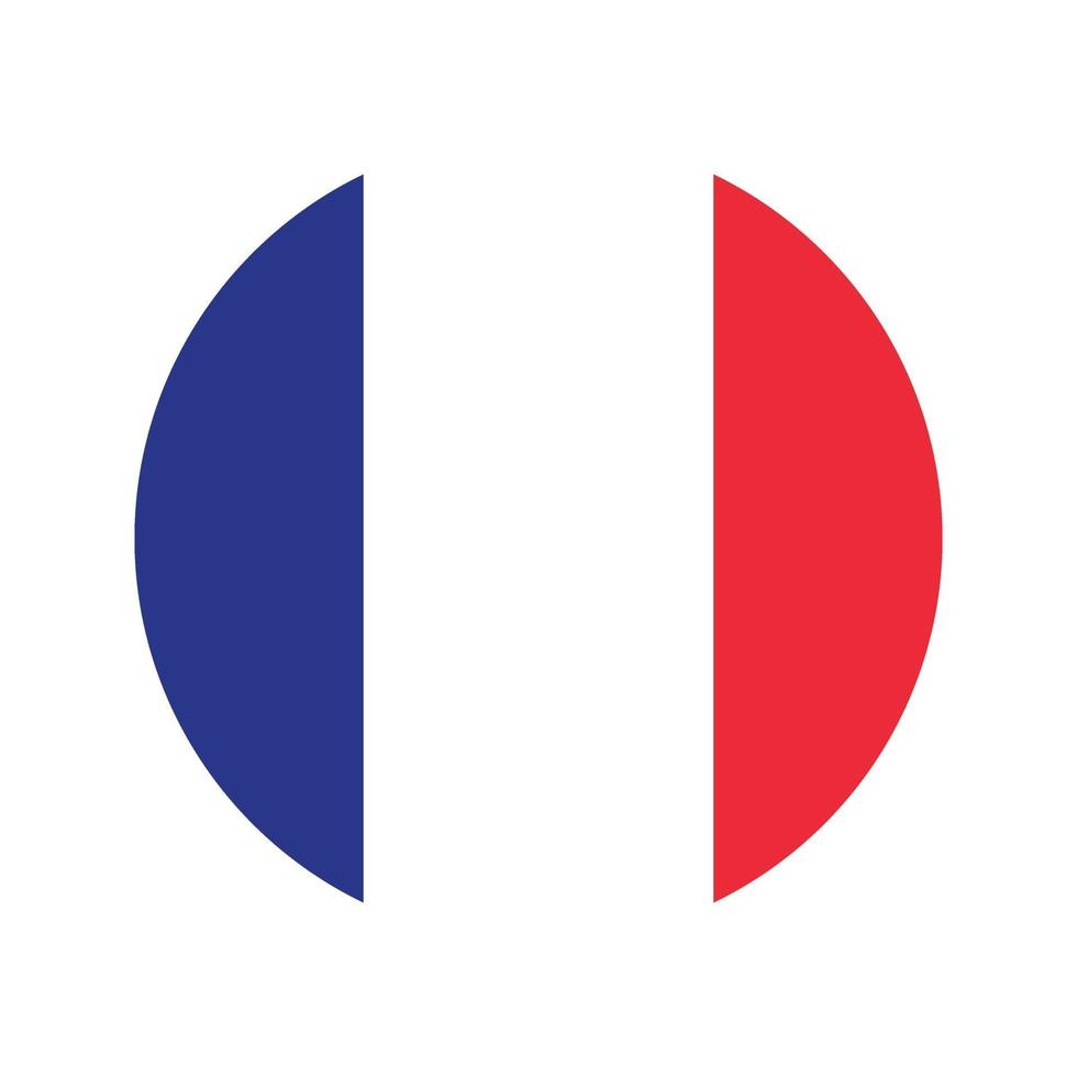 Frankrijk vlag pictogram vector isoleren print illustratie