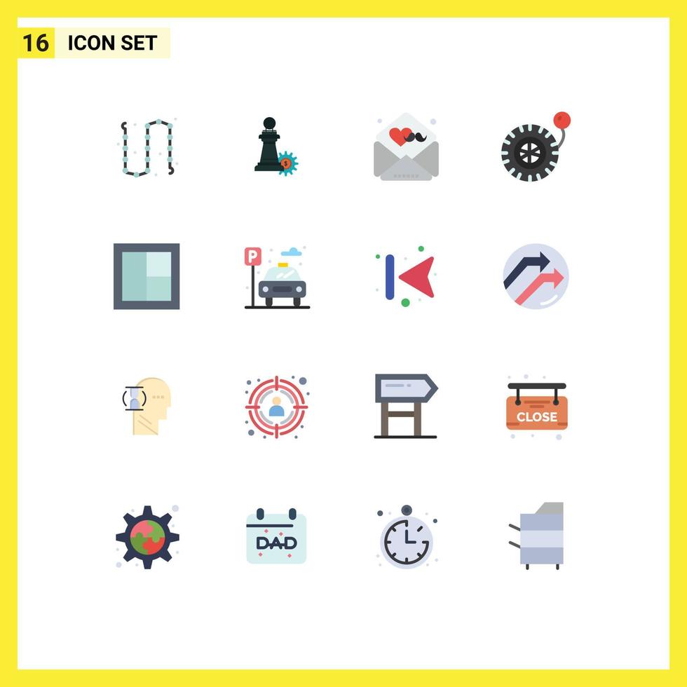 voorraad vector icoon pak van 16 lijn tekens en symbolen voor meubilair wiel succes pomp wensen bewerkbare pak van creatief vector ontwerp elementen