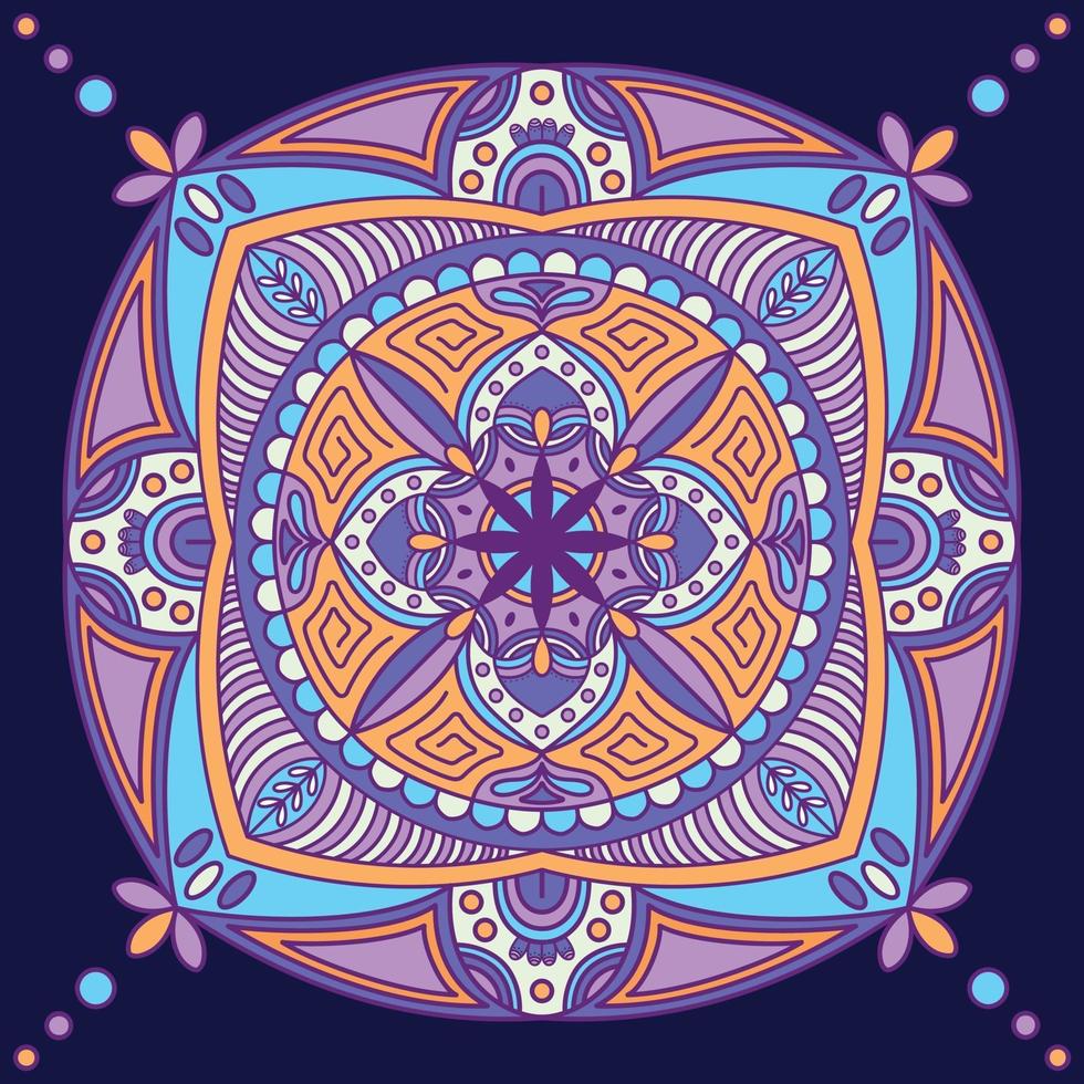 kleurrijke mandala achtergrond vector