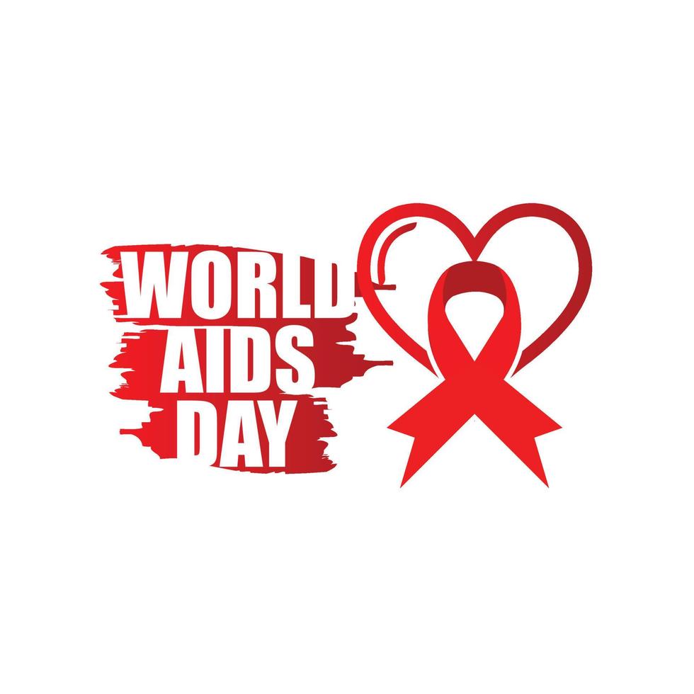 wereld AIDS dag logo.wereld AIDS dag vector logo voor web ontwerp