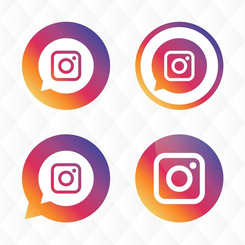 Instagram pictogram vector