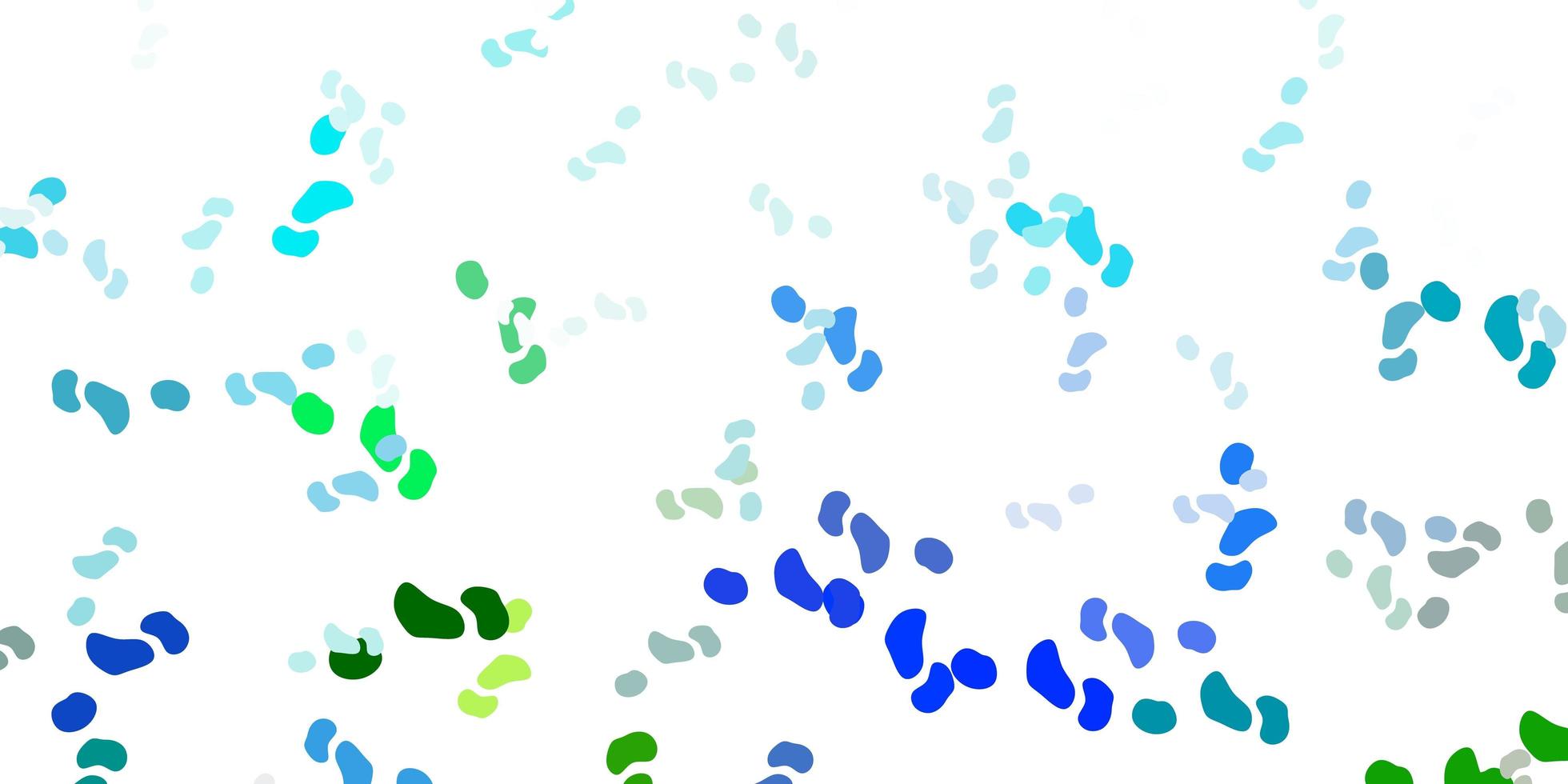 lichtblauwe, groene vectortextuur met Memphis-vormen. vector