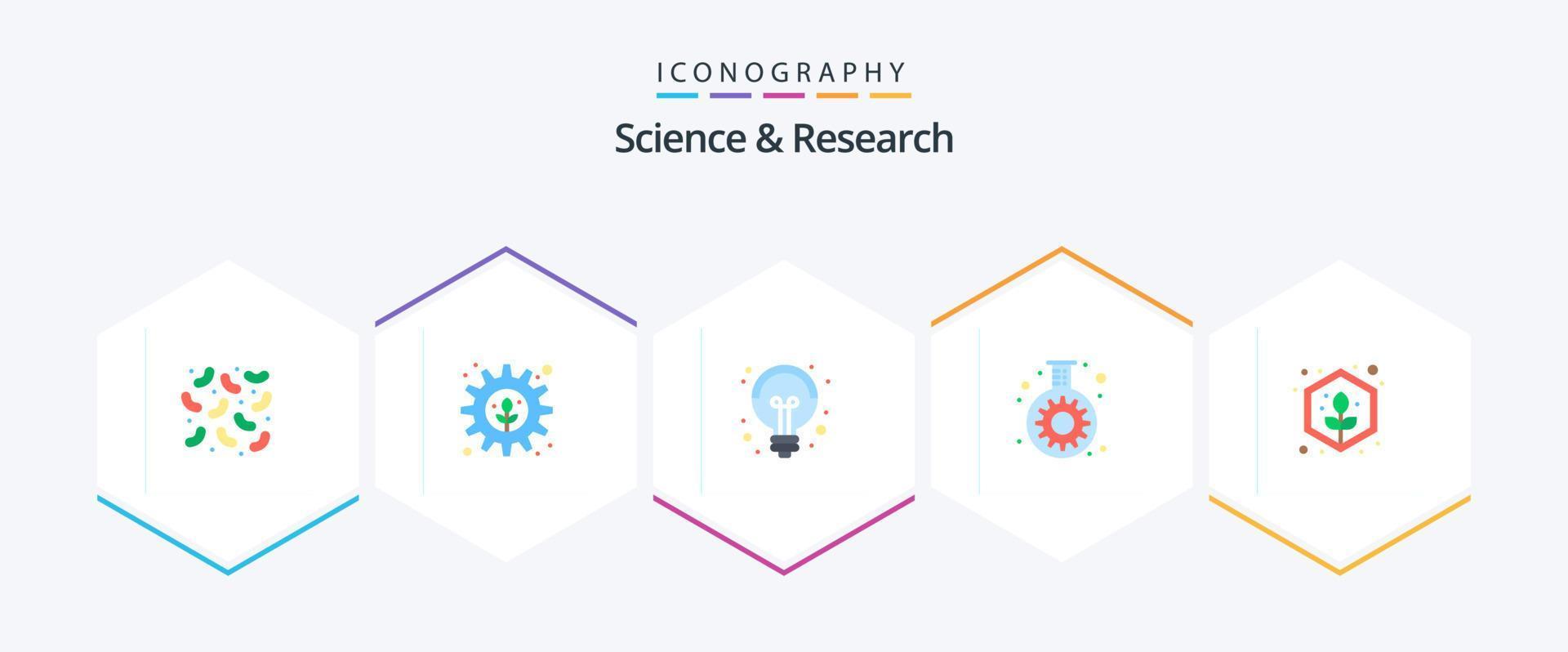 wetenschap 25 vlak icoon pak inclusief fabriek. landbouw. wetenschap. buis. fles vector