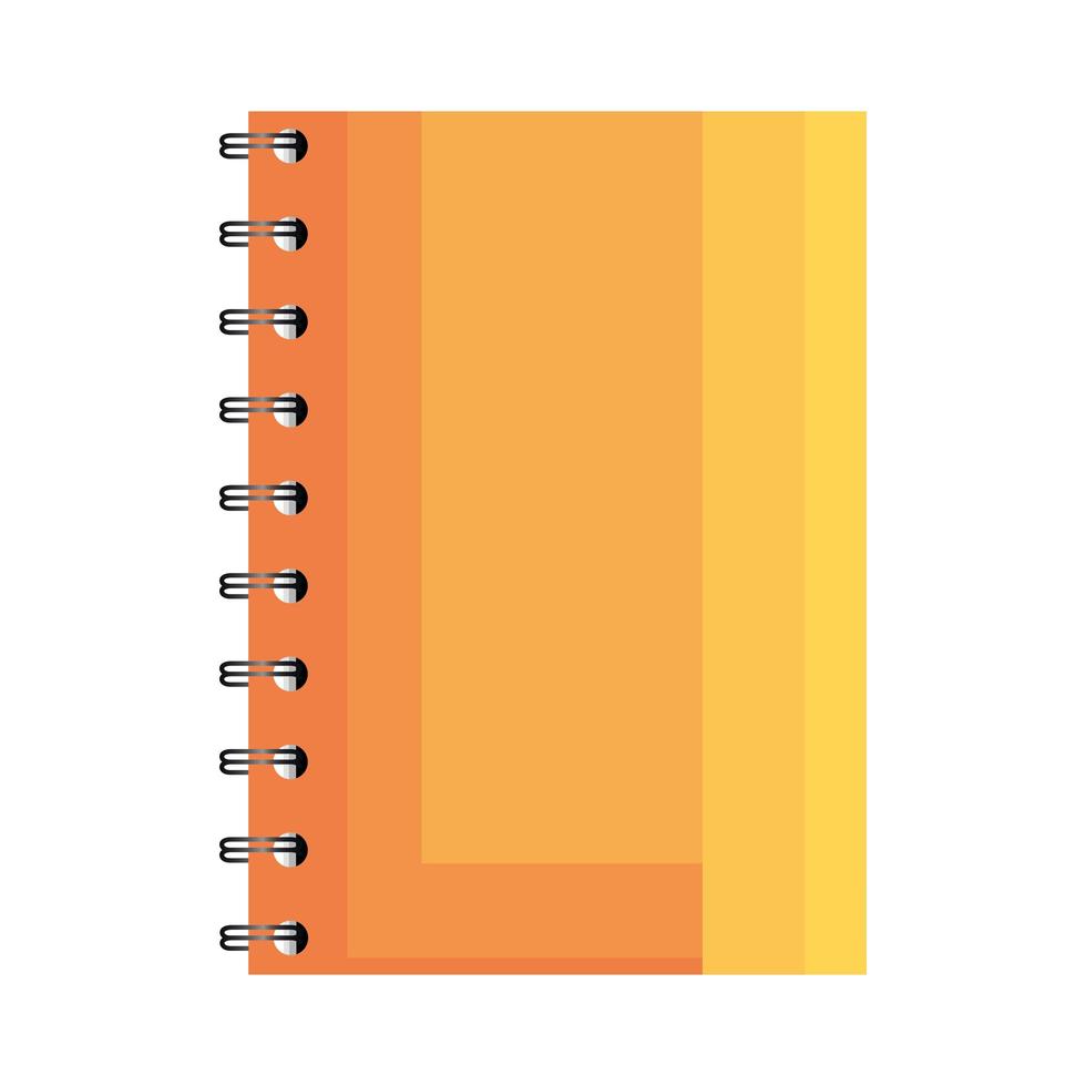 school notebook pictogram vector ontwerp