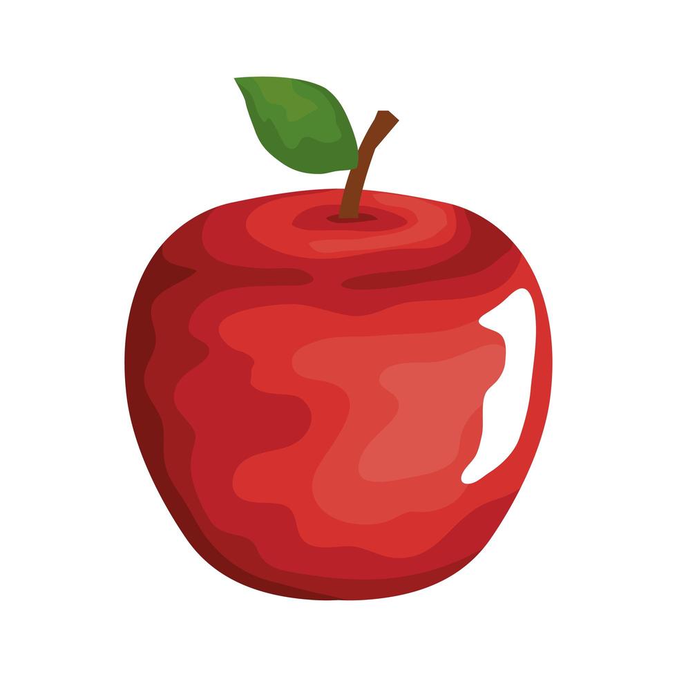 appel fruit pictogram vector ontwerp