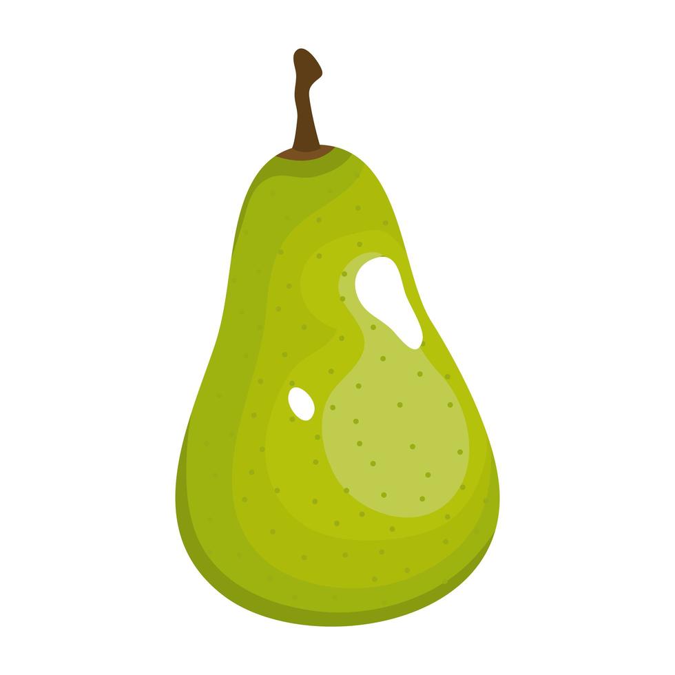 peer fruit pictogram vector ontwerp