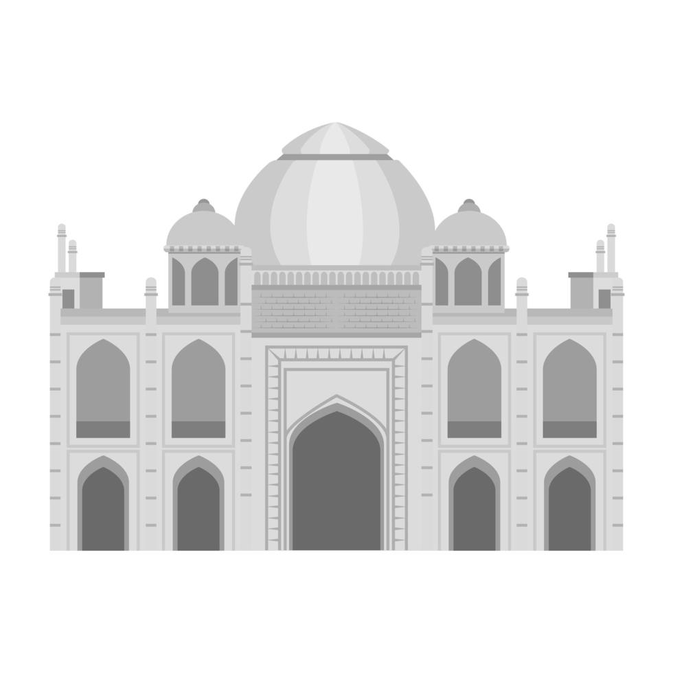 Taj Mahal Indisch Gebouw Icoon vector