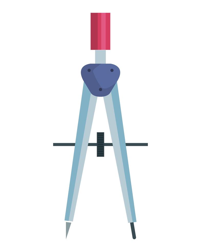 kompas aanbod onderwijs geïsoleerde pictogram vector