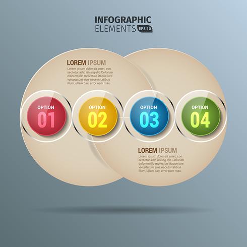 Circulaire Infographics vector