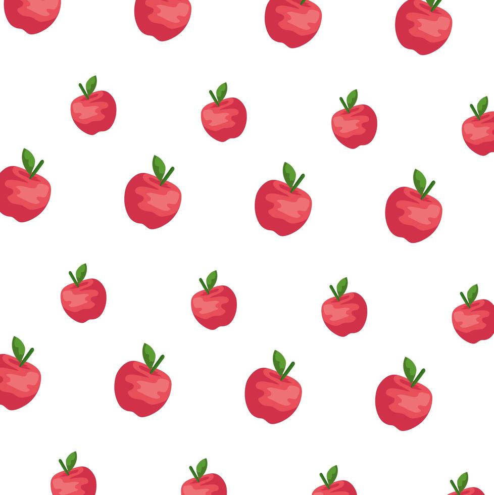 appels vers fruit patroon achtergrond vector