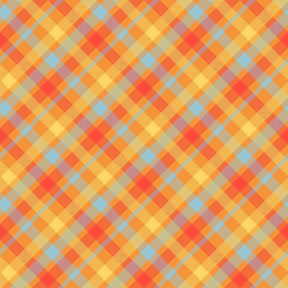 tartan oranje kleur naadloze vector patroon