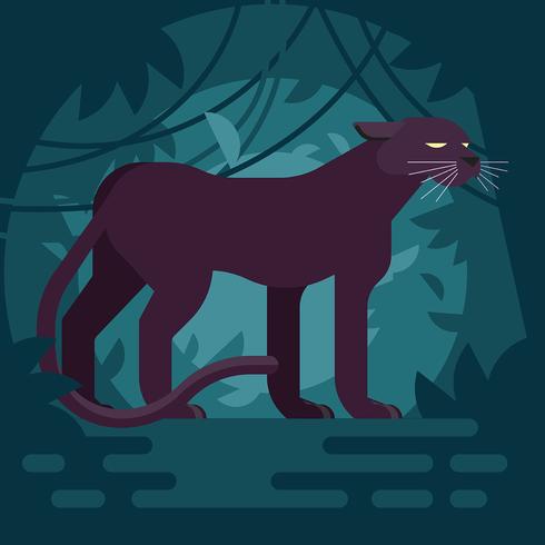 Black Panther Illustratie vector