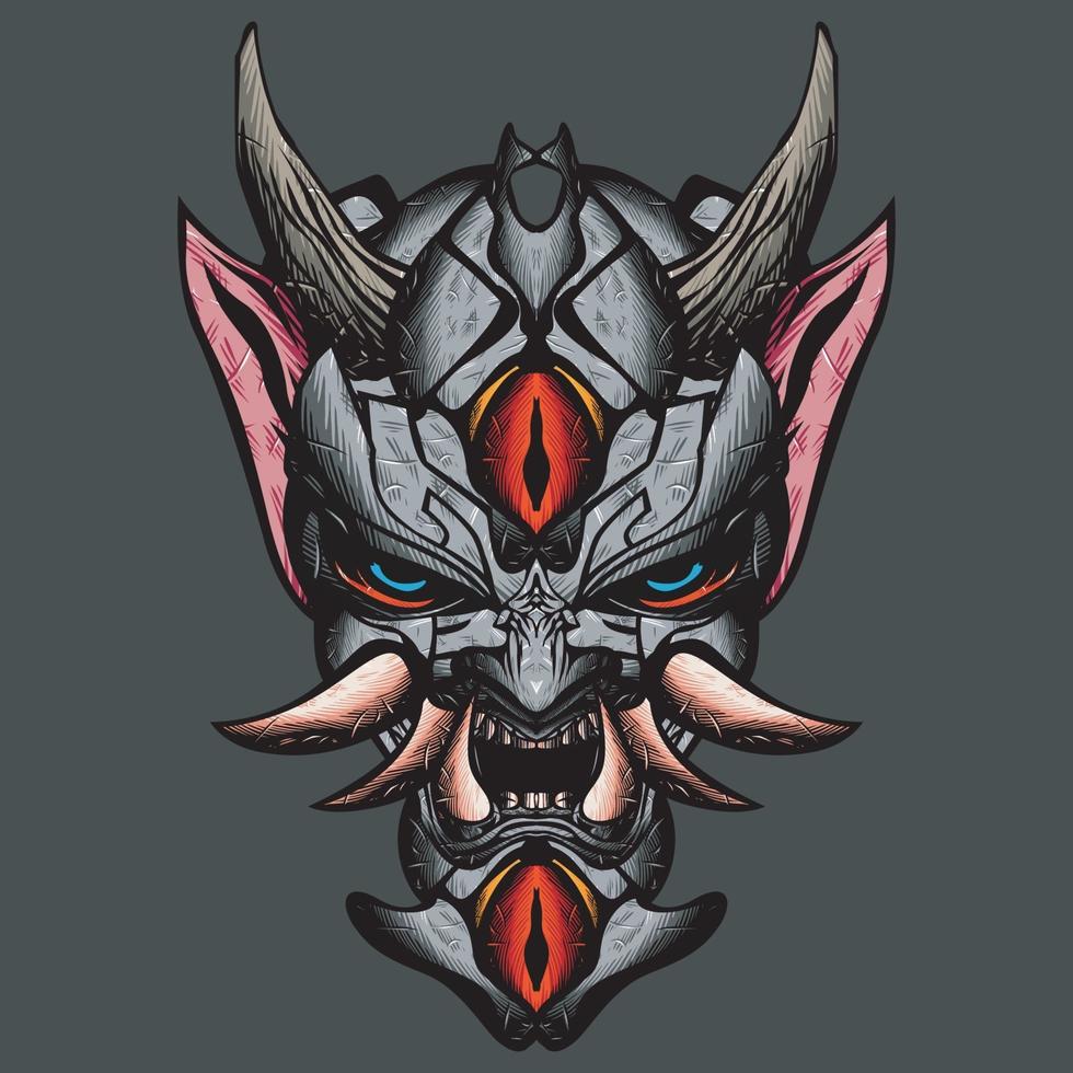 oni masker illustratie. vector