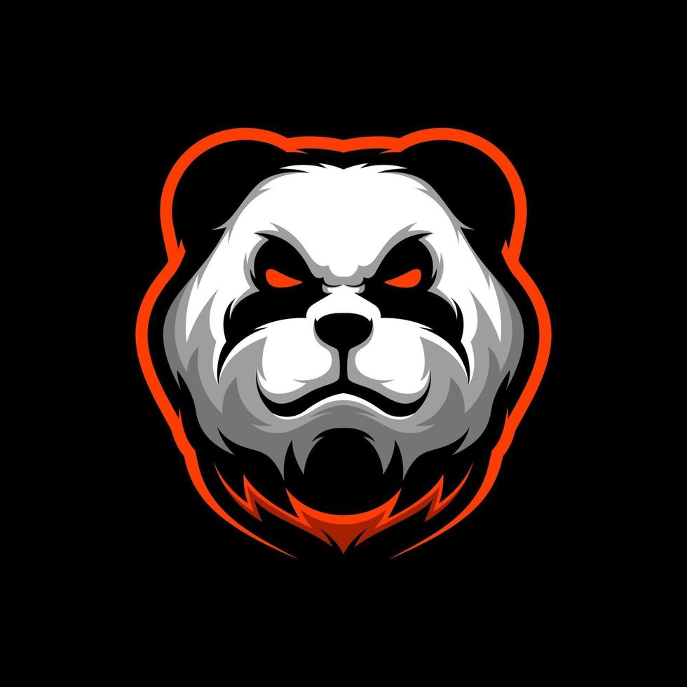 boze panda mascotte vector