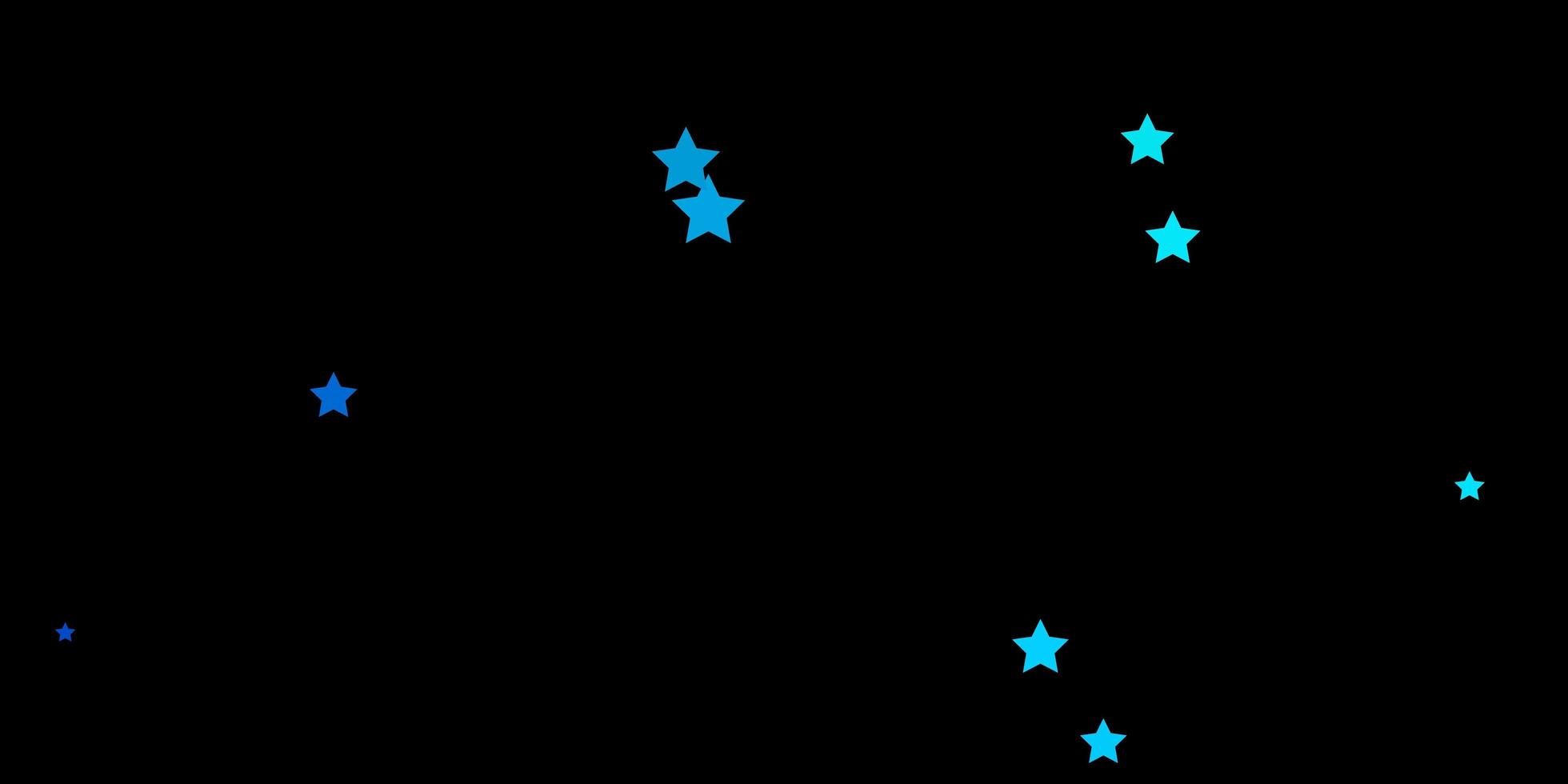 donkerblauw vectorpatroon met abstracte sterren. vector