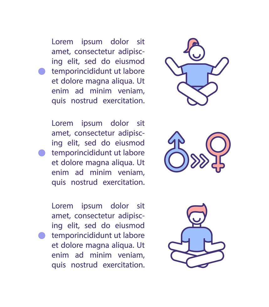 transgender concept pictogram met tekst vector