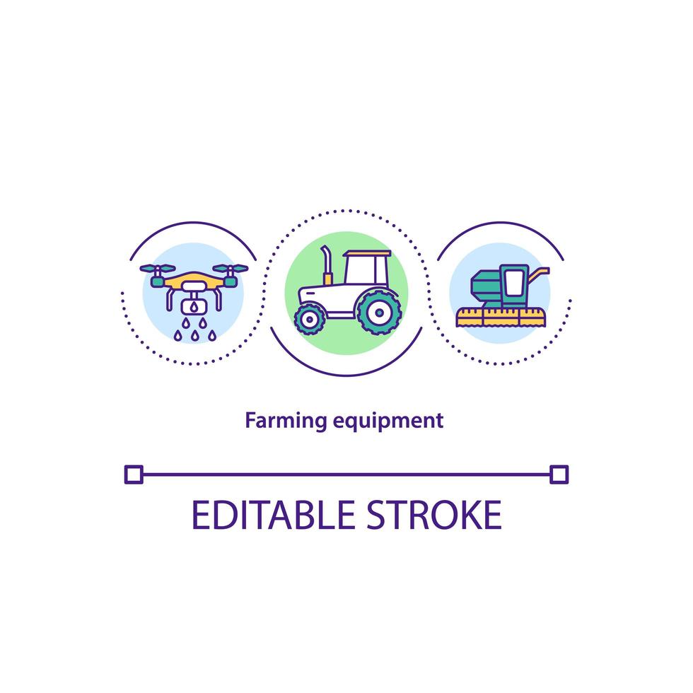 landbouw apparatuur concept pictogram vector