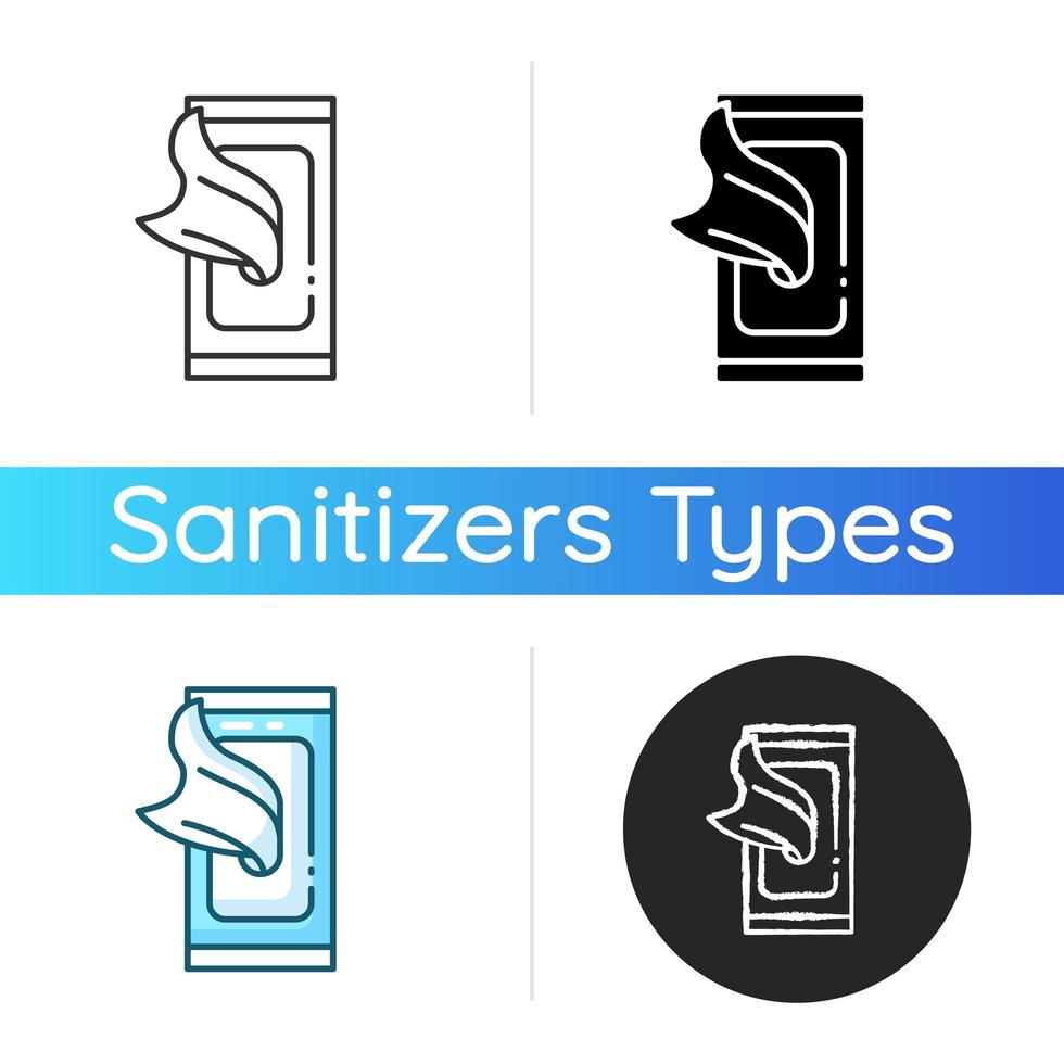 desinfecterende doekjes pictogram vector