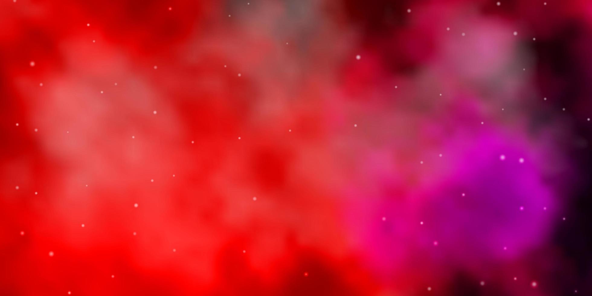 donkerpaars, roze vectortextuur met prachtige sterren. vector