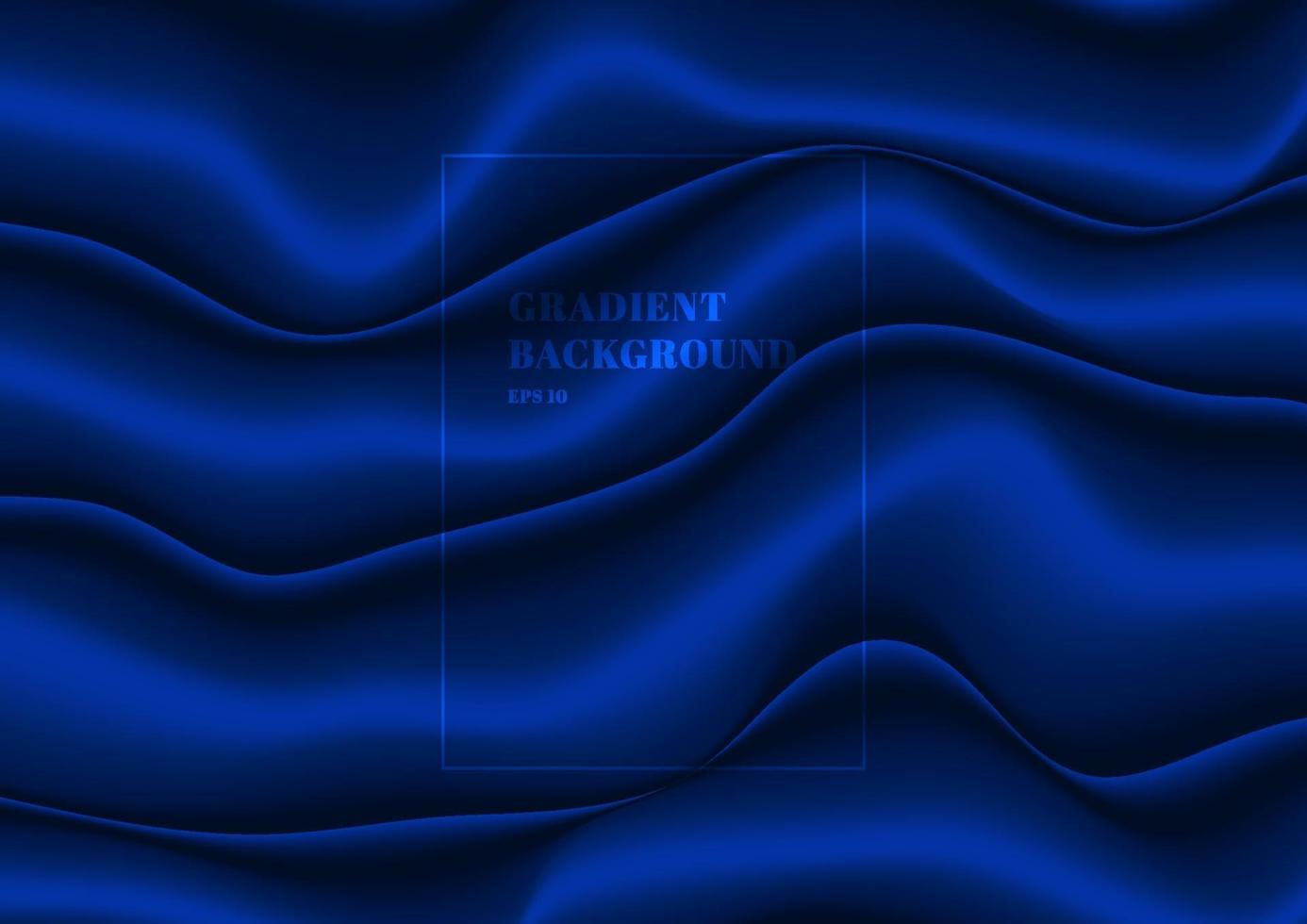 abstracte blauwe doek vouwen zijde textuur satijn fluweel materiaal of vloeiende golfvorm achtergrond luxe stijl vector