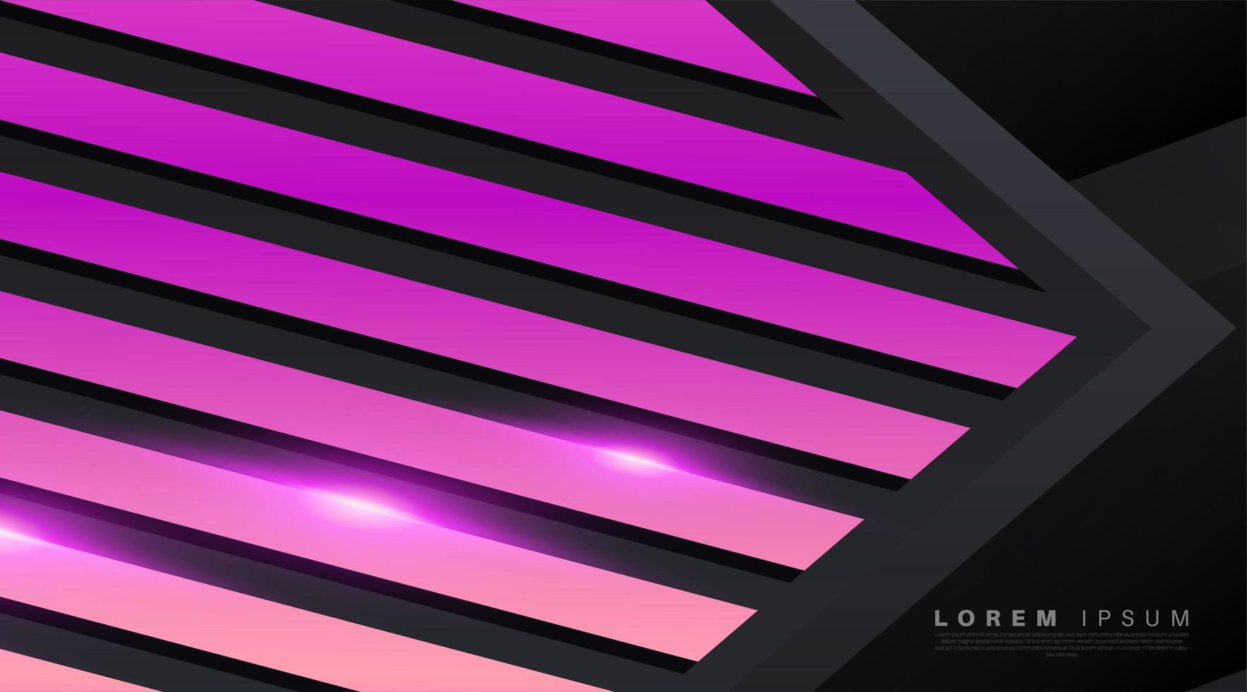 neon roze vormen met schaduw en lichte achtergrond vector
