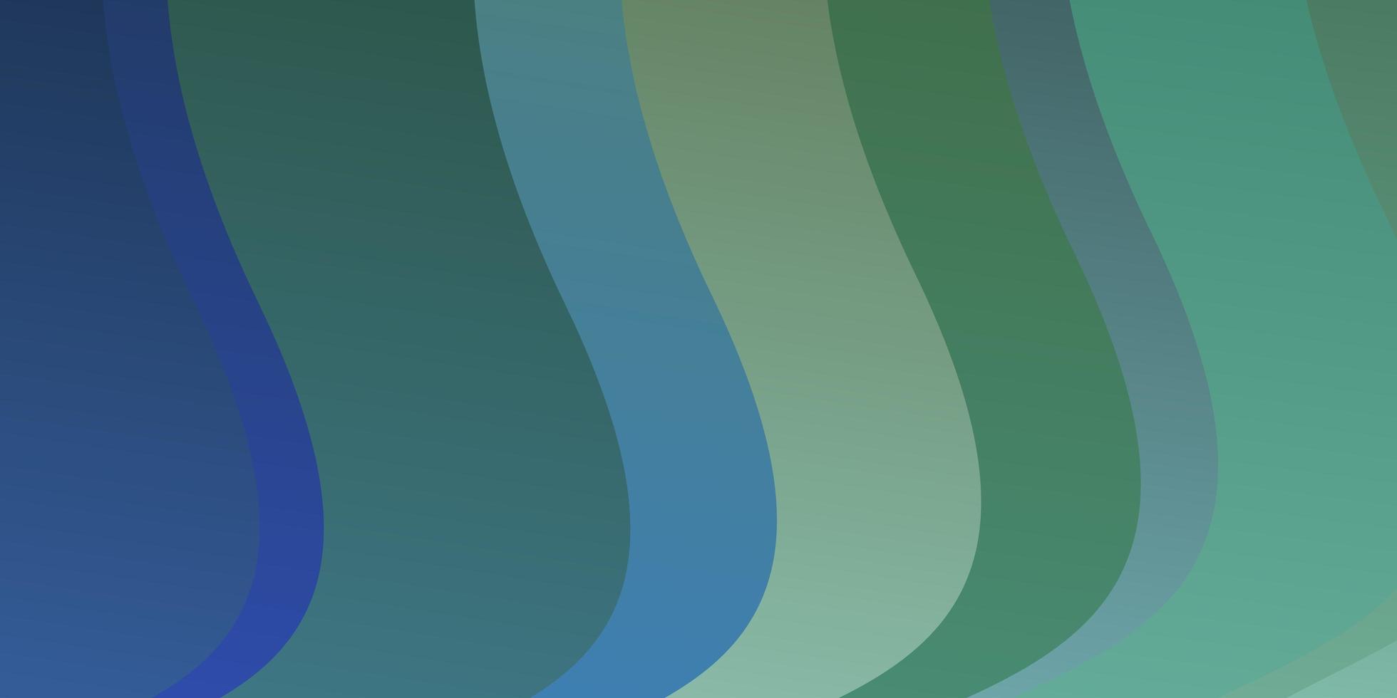 lichtblauwe, groene vectorachtergrond met bogen. vector
