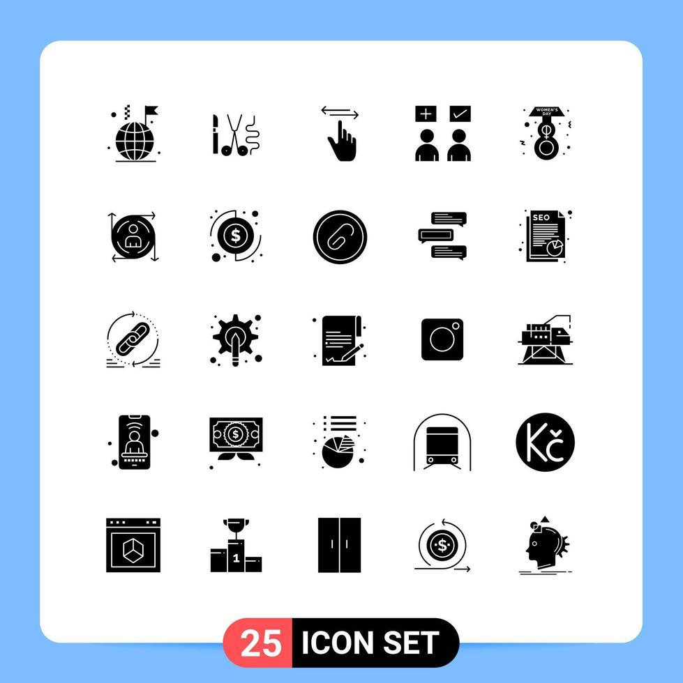 voorraad vector icoon pak van 25 lijn tekens en symbolen voor correct online vinger onderwijs Rechtsaf bewerkbare vector ontwerp elementen
